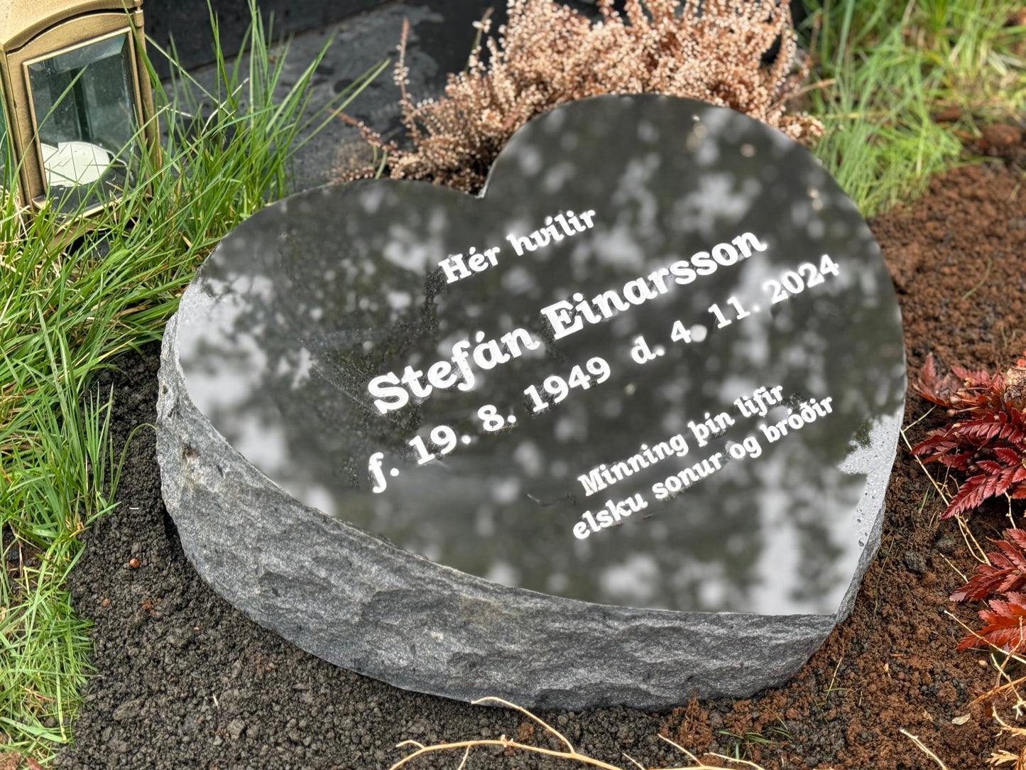 LEGSTEINN ''HJÖRTBERGUR'' með grófum hliðum
