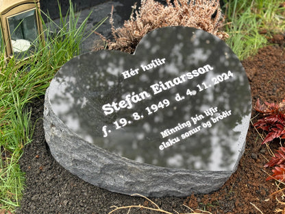 LEGSTEINN ''HJÖRTBERGUR'' með grófum hliðum